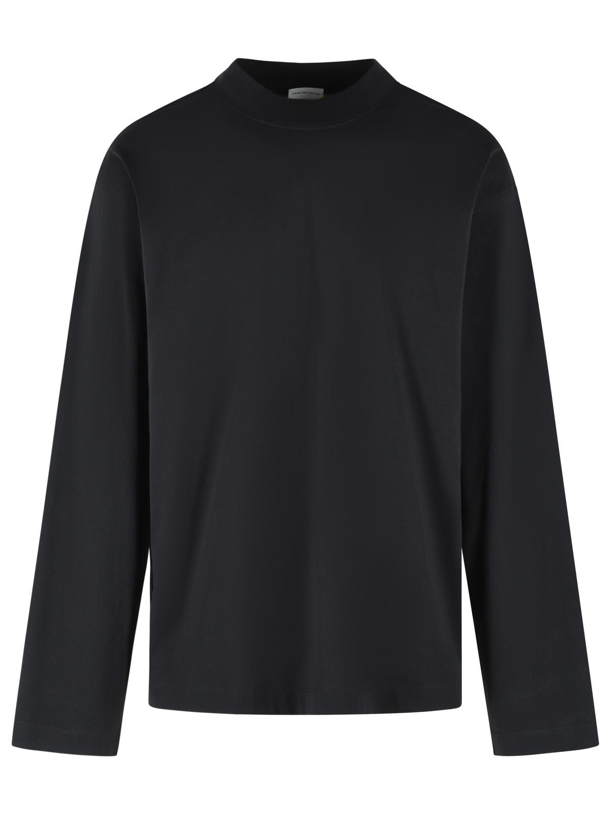 Dries Van Noten 'Heger' Black Cotton T-Shirt Men DRIES VAN NOTEN