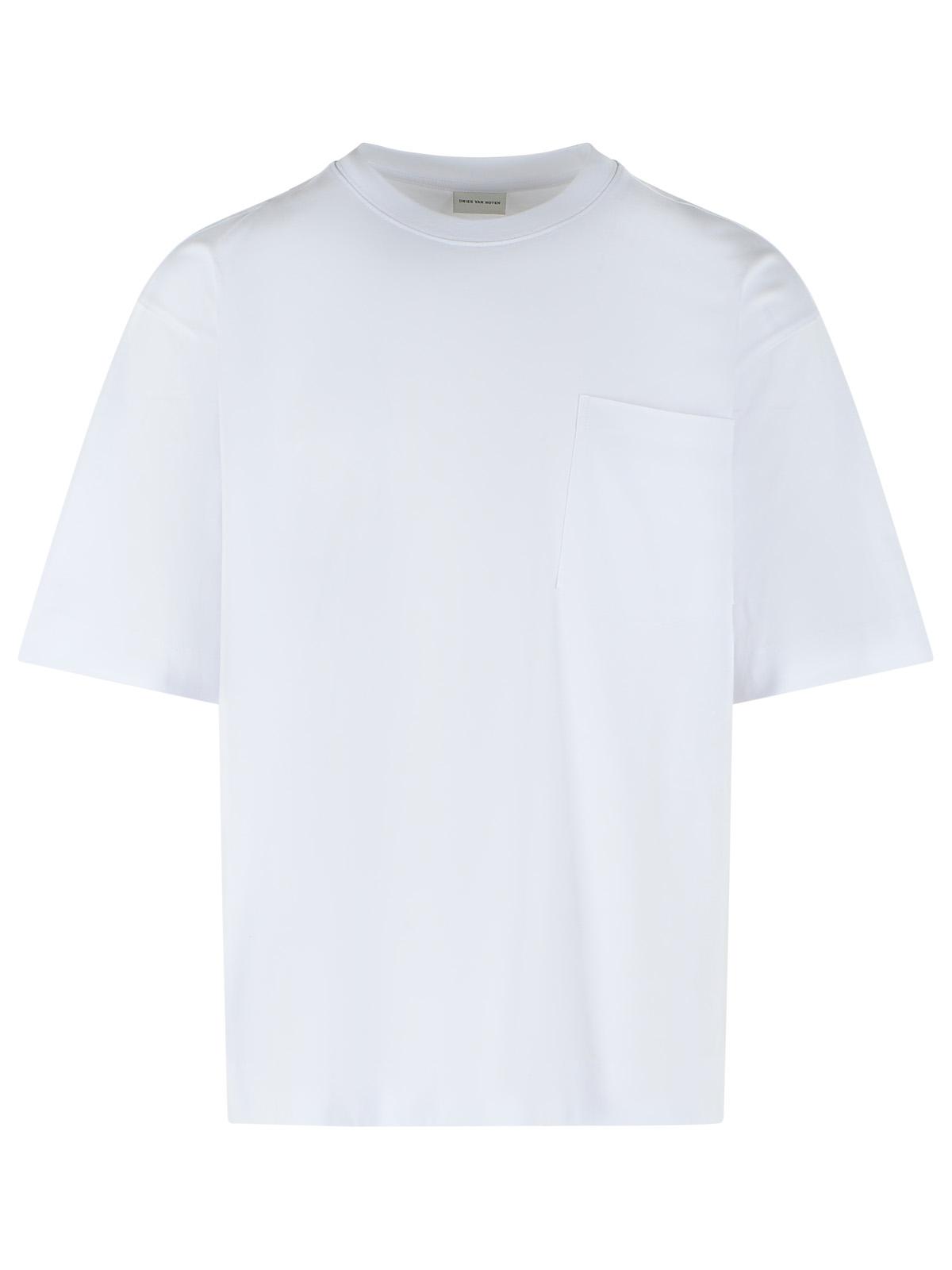 Dries Van Noten 'Heso' White Cotton T-Shirt Men