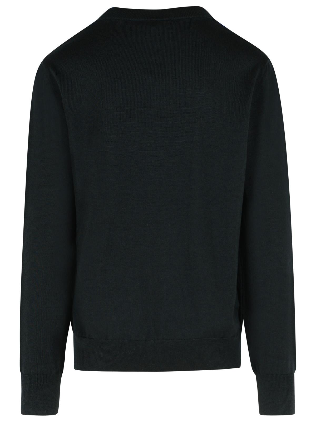 Balmain Black Merino Wool Sweater Men BALMAIN