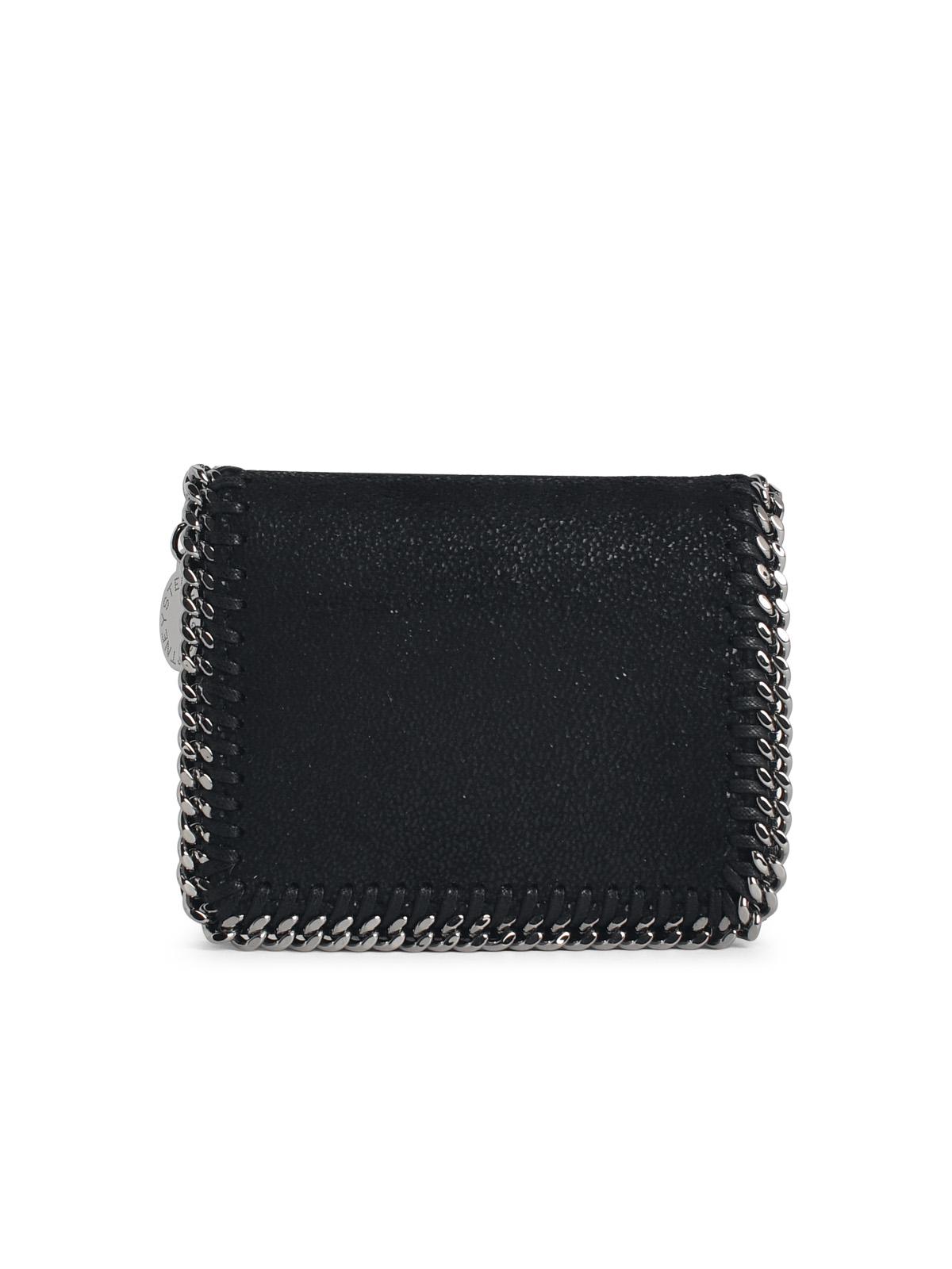 Stella Mccartney 'Bi-Fold Falabella' Wallet In 'Shaggy Deer' Black Women STELLA MCCARTNEY