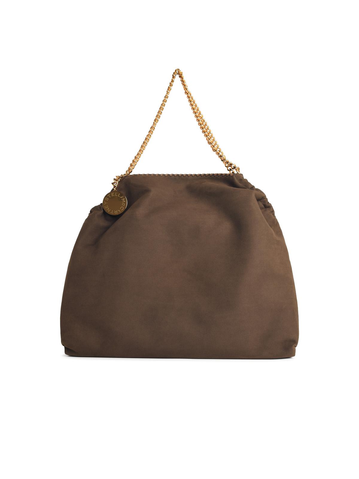 Stella Mccartney 'Tote Falabella' Brown Vegan Leather Bag With Drawstring Women STELLA MCCARTNEY