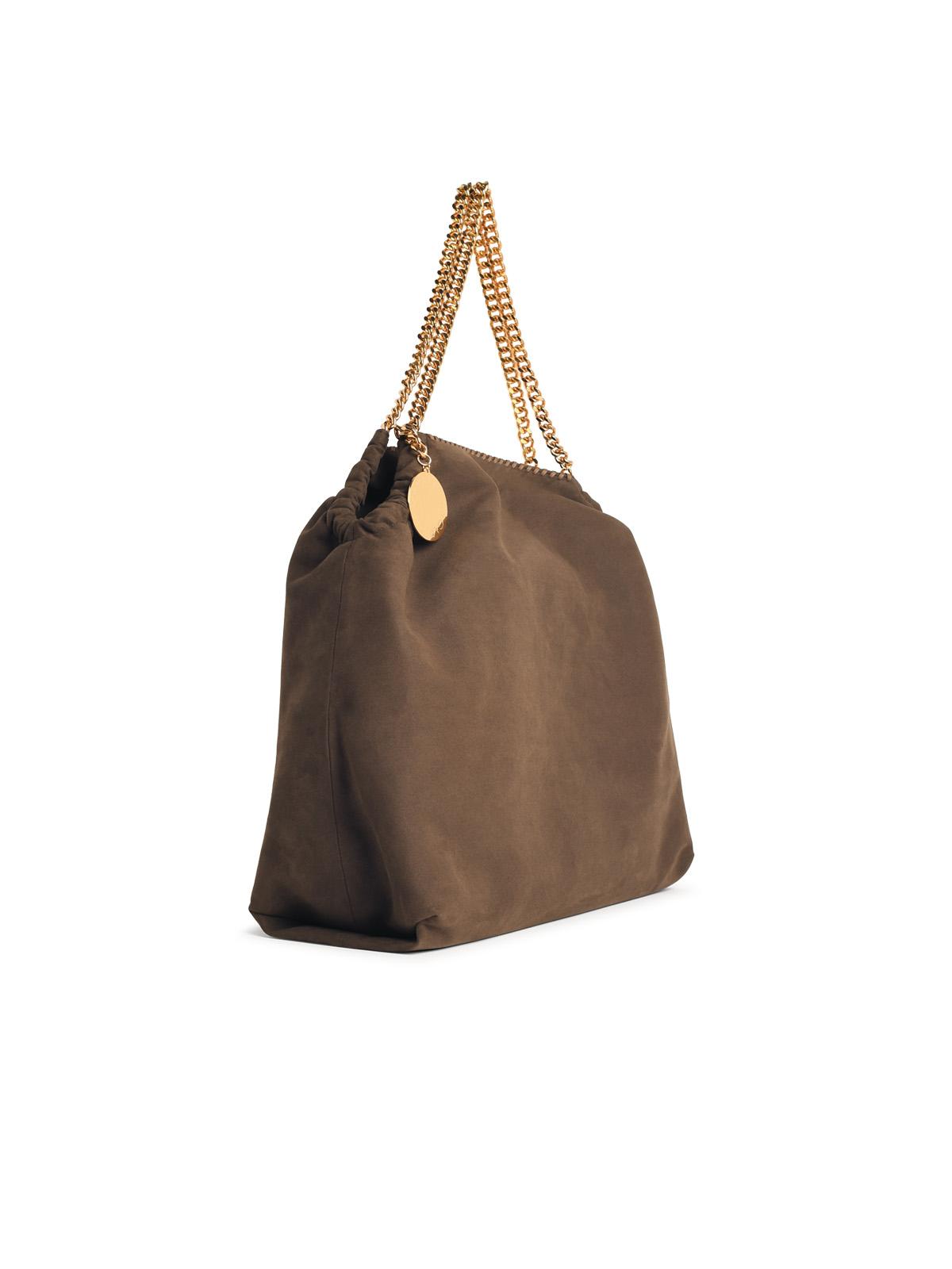 Stella Mccartney 'Tote Falabella' Brown Vegan Leather Bag With Drawstring Women STELLA MCCARTNEY