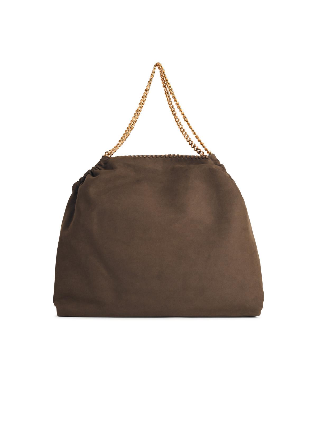Stella Mccartney 'Tote Falabella' Brown Vegan Leather Bag With Drawstring Women STELLA MCCARTNEY