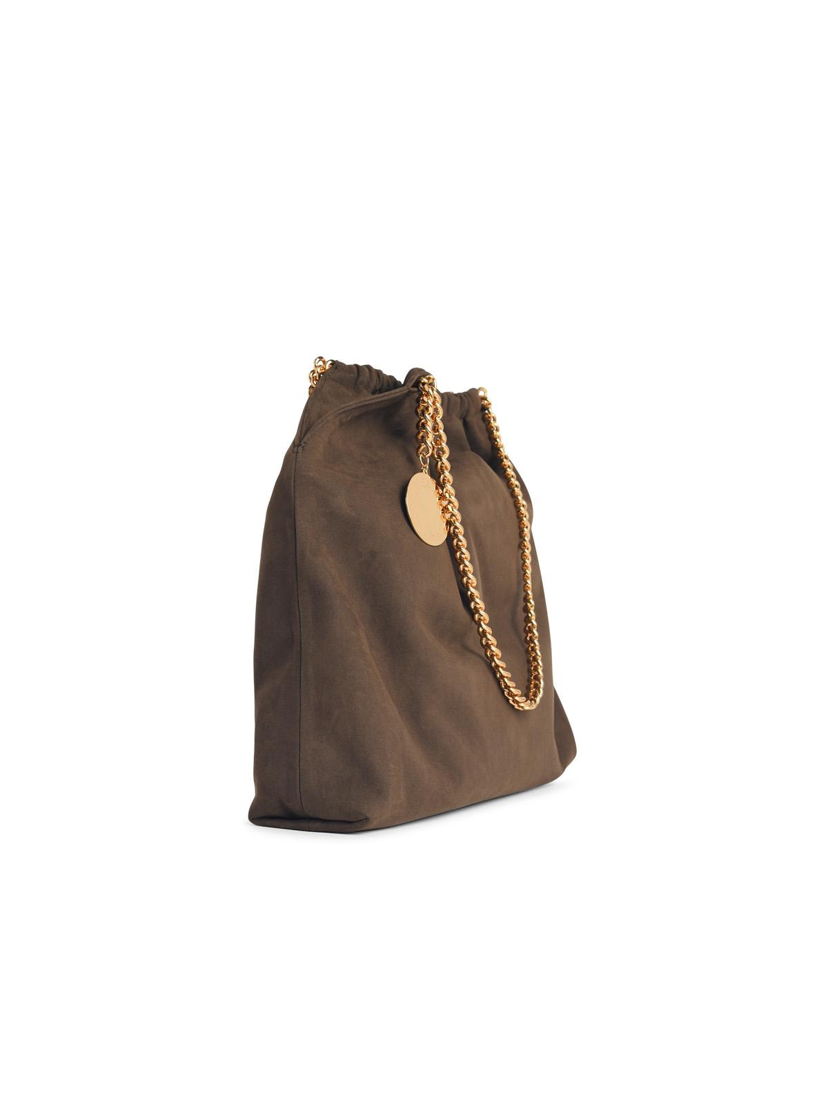 Stella Mccartney 'Falabella' 'Alter Suede Moka' Drawstring Shoulder Bag Women STELLA MCCARTNEY