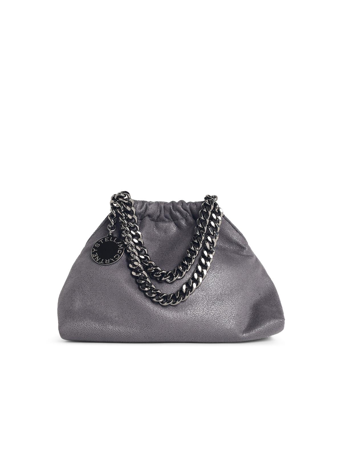 Stella Mccartney 'Falabella Coulisse' Mini Bag In Grey 'Shaggy Deer' Women STELLA MCCARTNEY