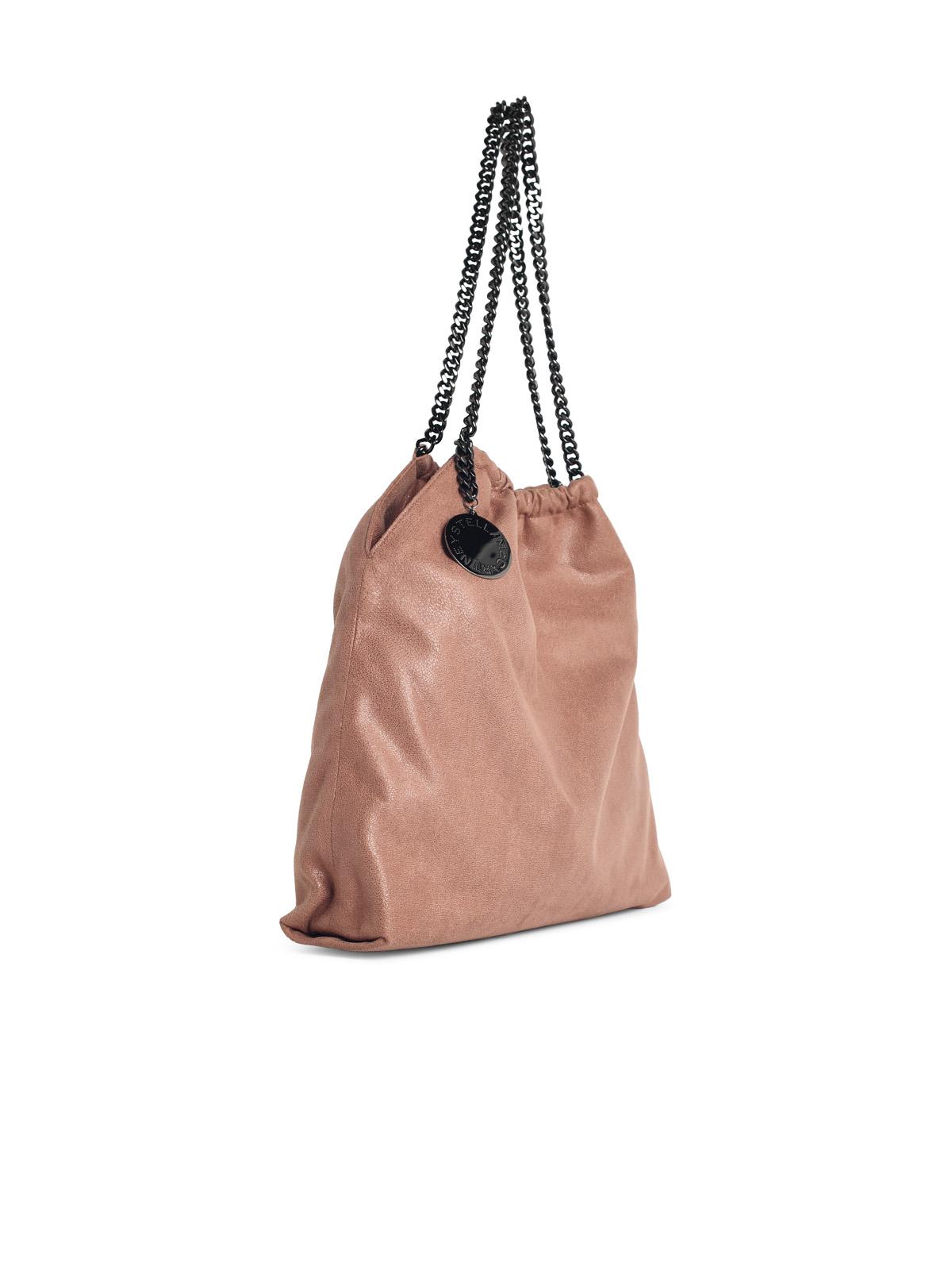 Stella Mccartney 'Falabella' Shoulder Bag With Drawstring In 'Shaggy Deer' Terra Di Siena Color Women STELLA MCCARTNEY