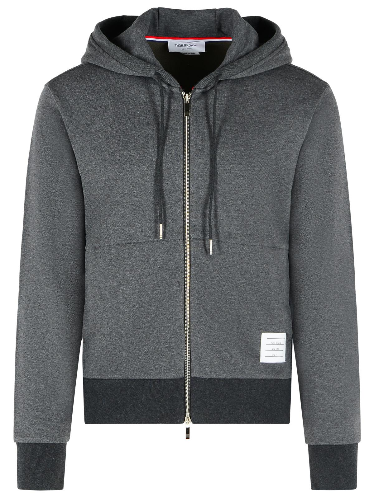 Thom Browne Gray Cotton Sweatshirt Men THOM BROWNE