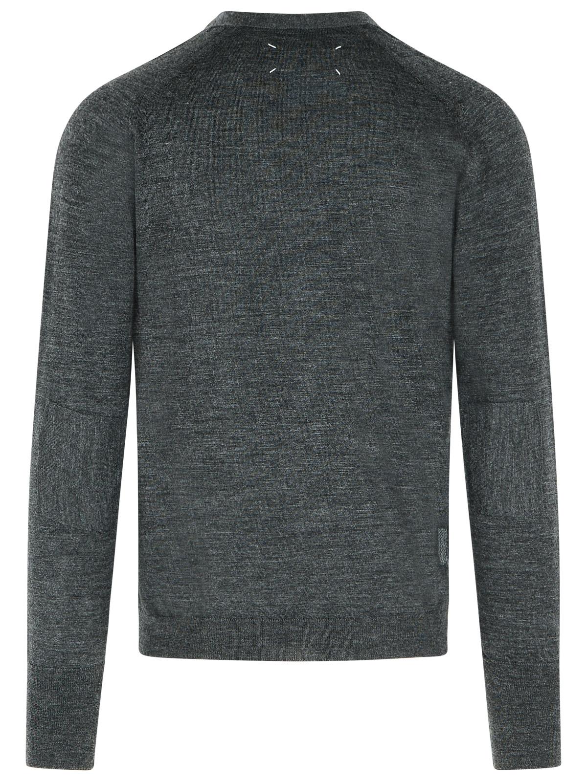 Maison Margiela Dark Grey Wool Blend Cardigan Men MAISON MARGIELA