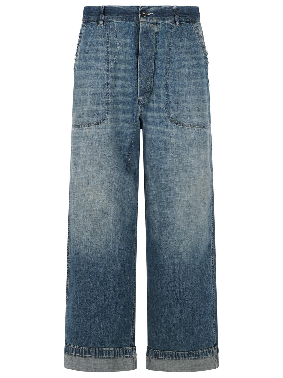 Maison Margiela Blue Light Cotton Jeans Men MAISON MARGIELA