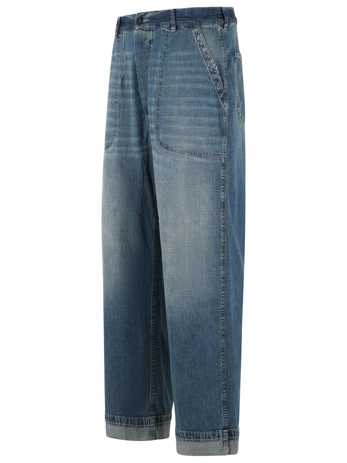 Maison Margiela Blue Light Cotton Jeans Men MAISON MARGIELA