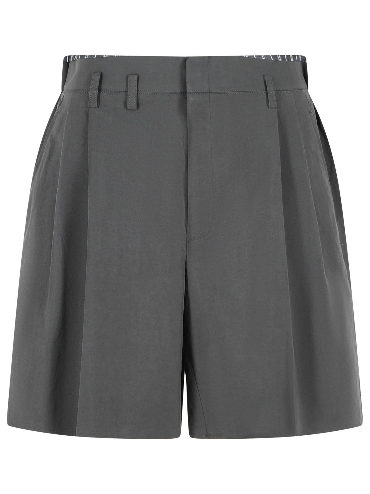 Maison Margiela Grey Cotton Blend Bermuda Shorts Men MAISON MARGIELA