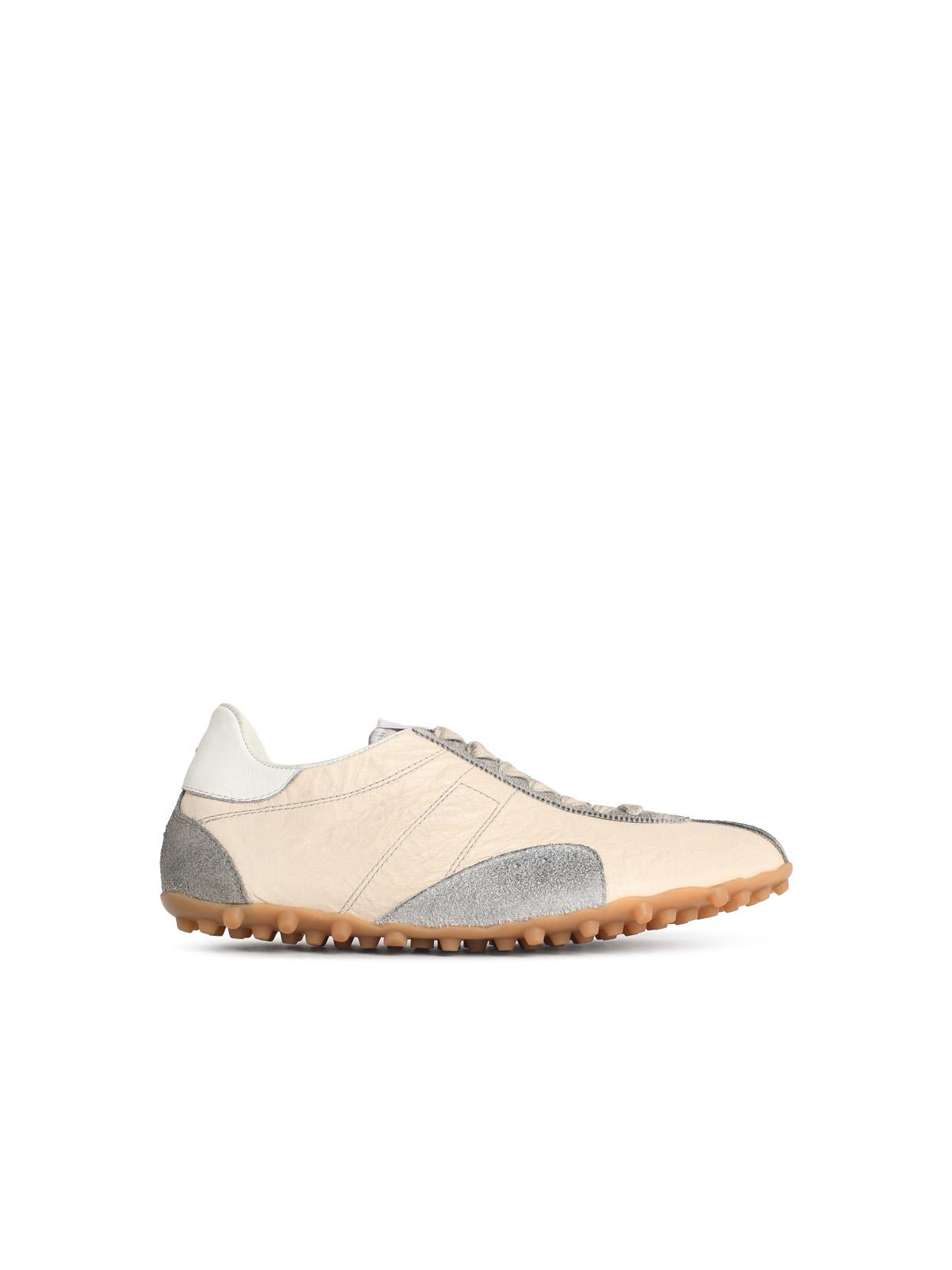 Maison Margiela 'Sprinters' Ivory Fabric Sneakers Men MAISON MARGIELA
