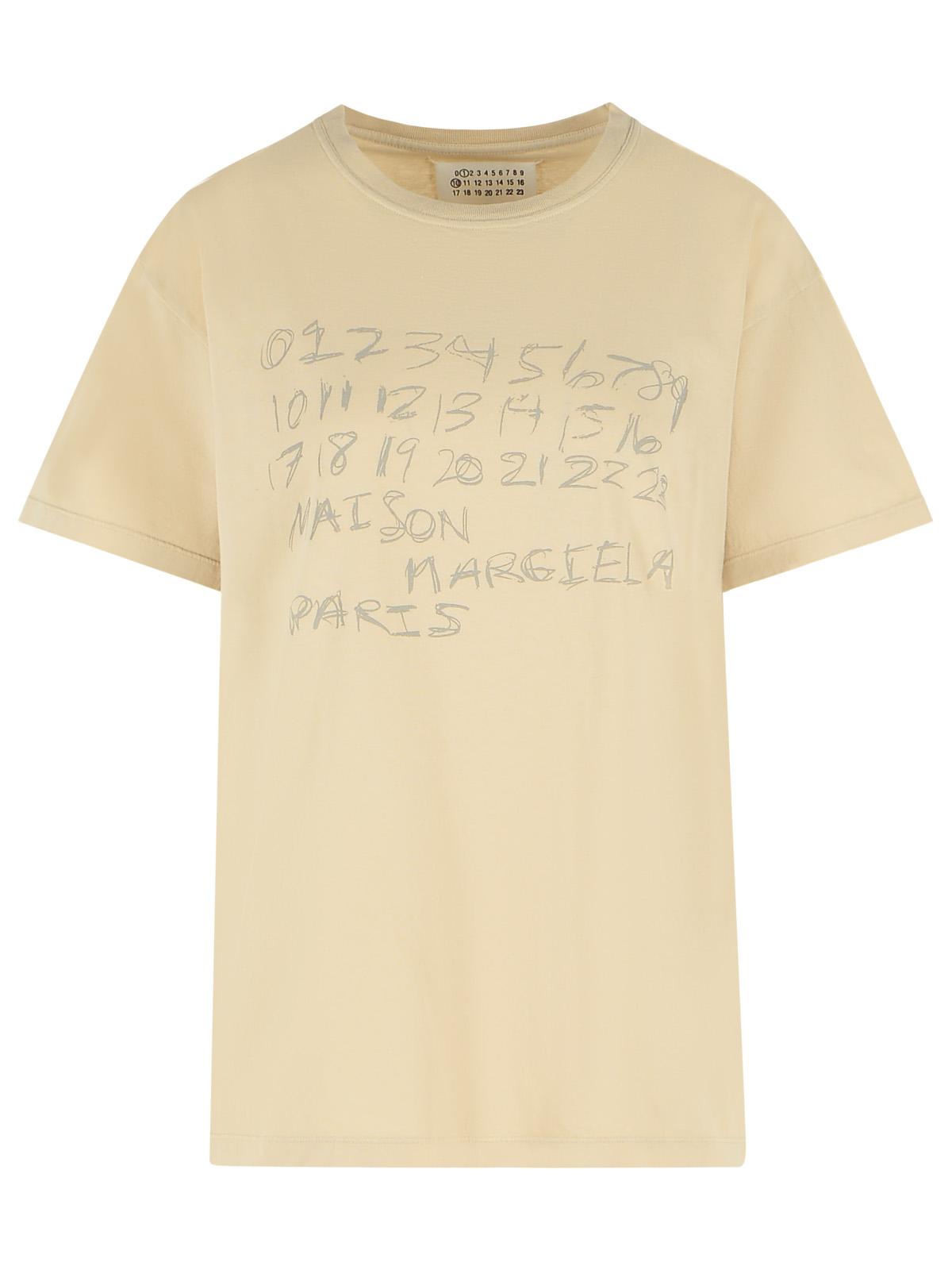 Maison Margiela Ivory Cotton T-Shirt Women MAISON MARGIELA