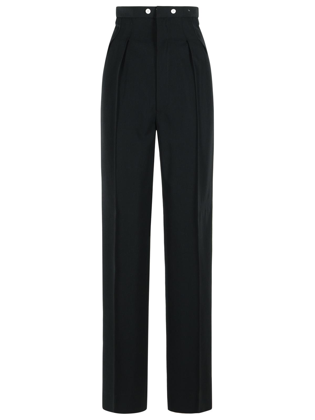 Maison Margiela Black Wool Pants Women MAISON MARGIELA