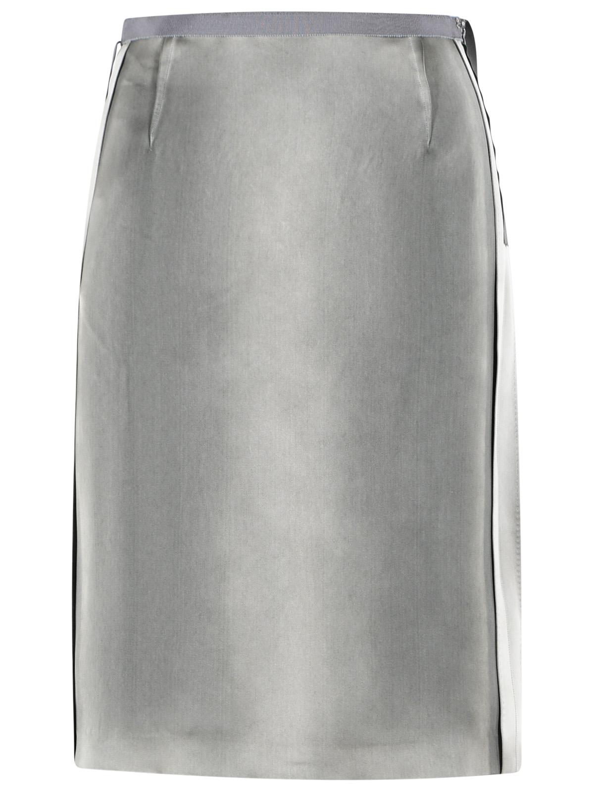 Maison Margiela Grey Viscose Midi Skirt Women MAISON MARGIELA
