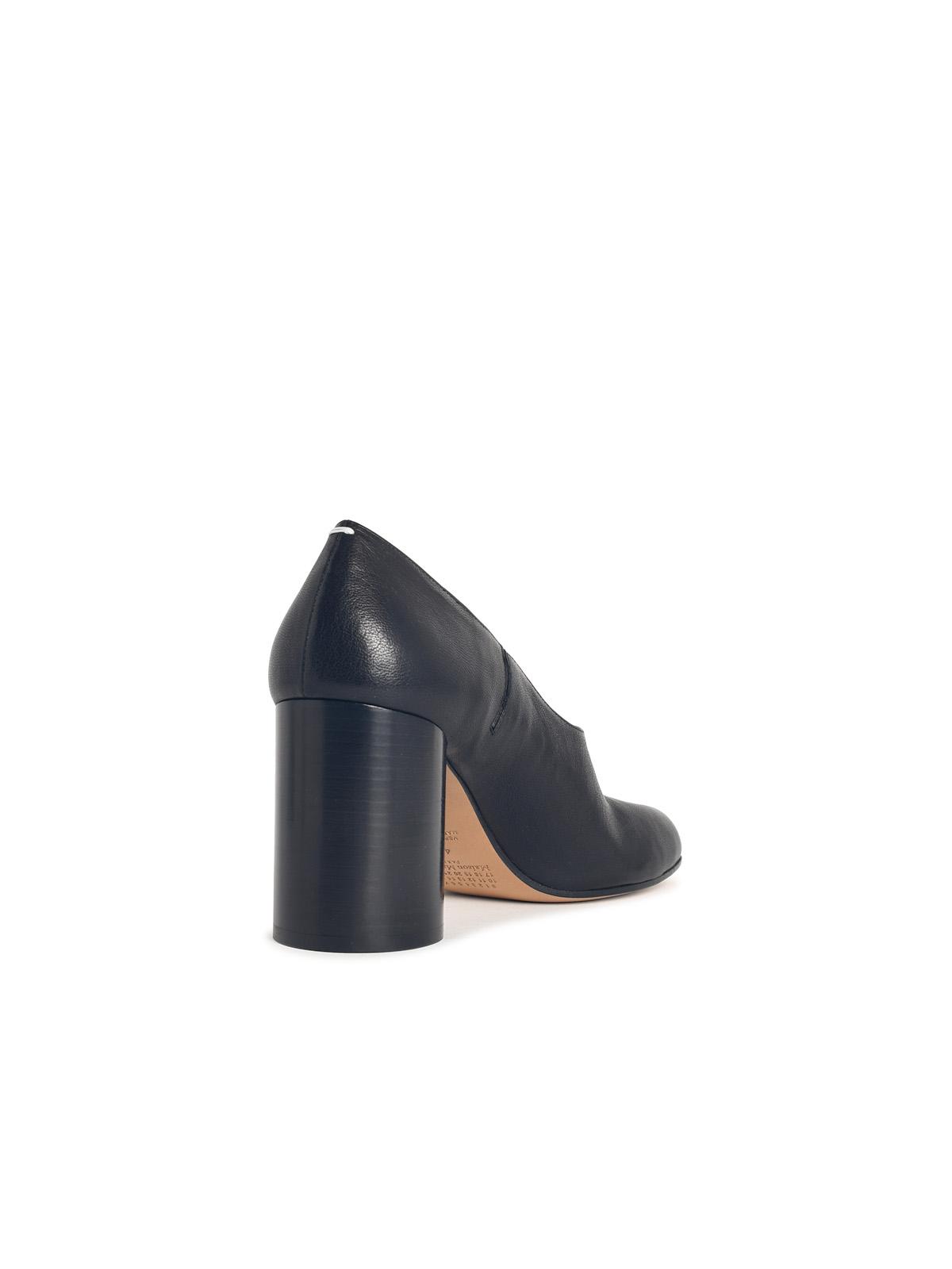 Maison Margiela 'Tabi Pump' Black Leather Pumps Women MAISON MARGIELA