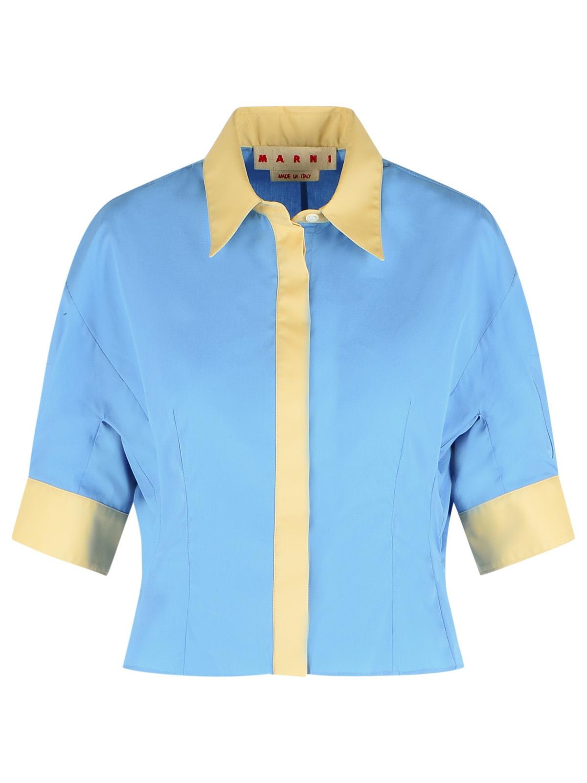 Marni Light Blue Cotton Shirt Women MARNI