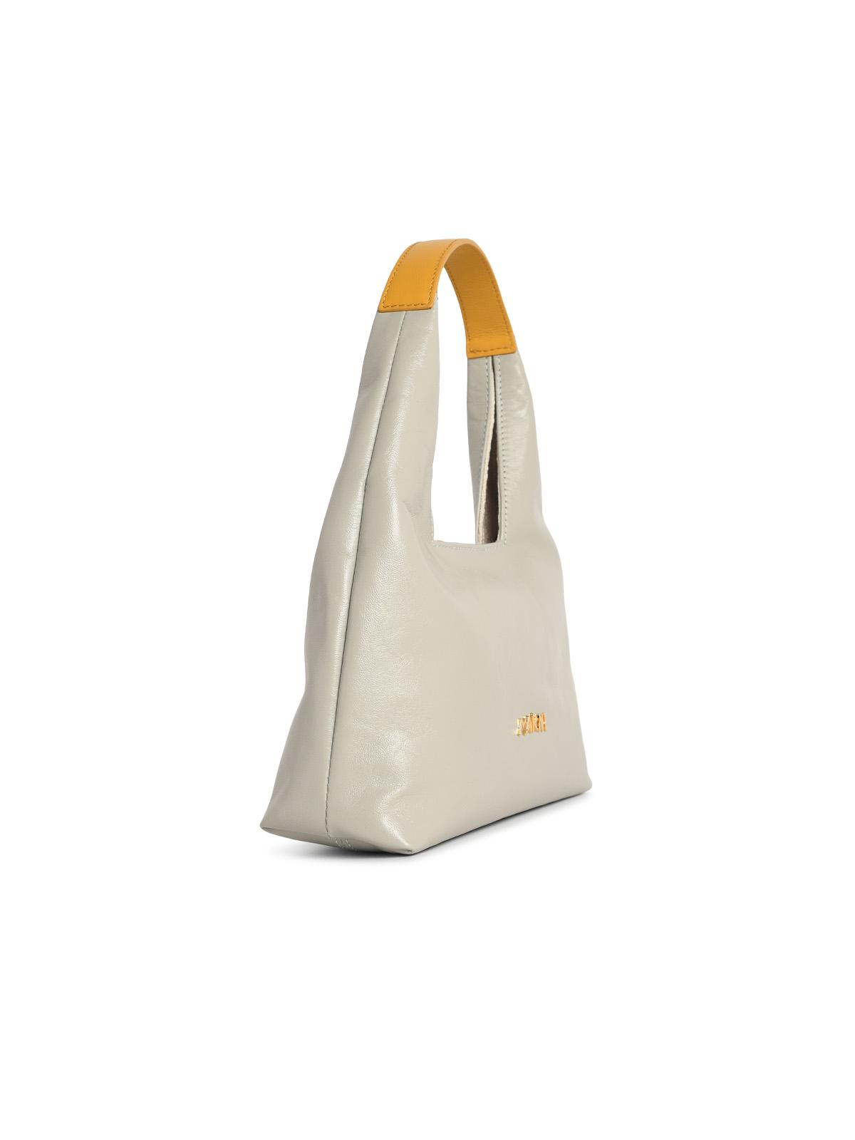 Marni 'Trapeze' Mini Grey Leather Handbag Women