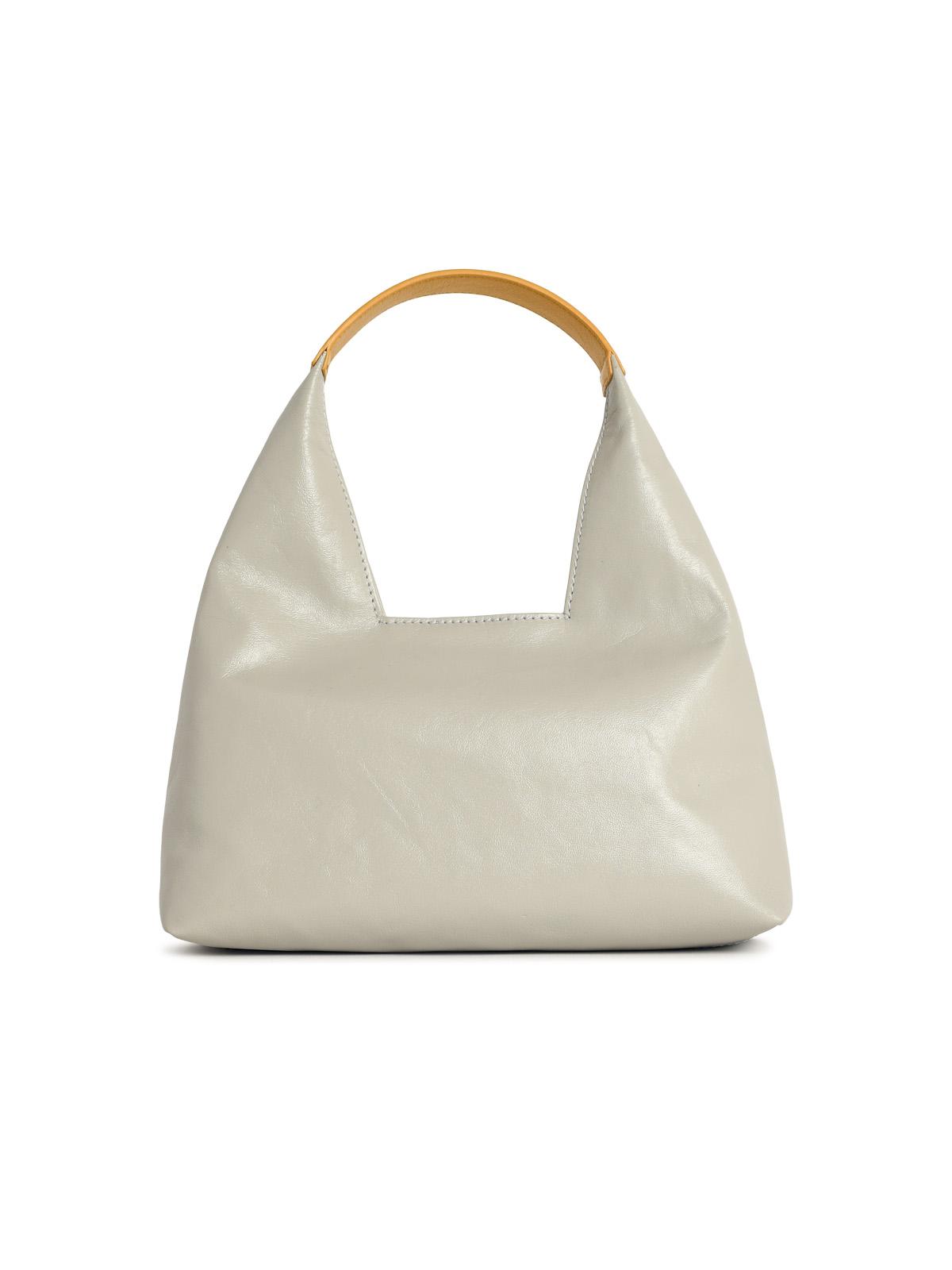 Marni 'Trapeze' Mini Grey Leather Handbag Women