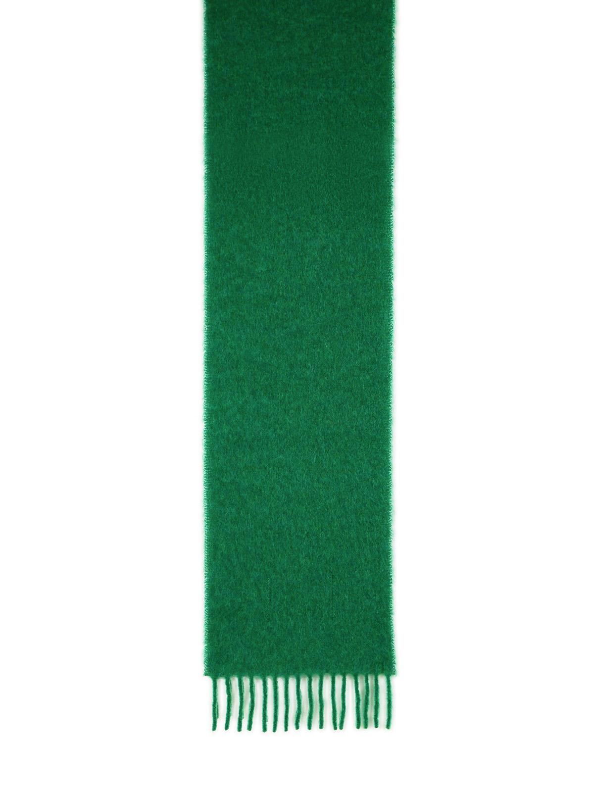 Marni Green Brushed Alpaca Blend Scarf Men