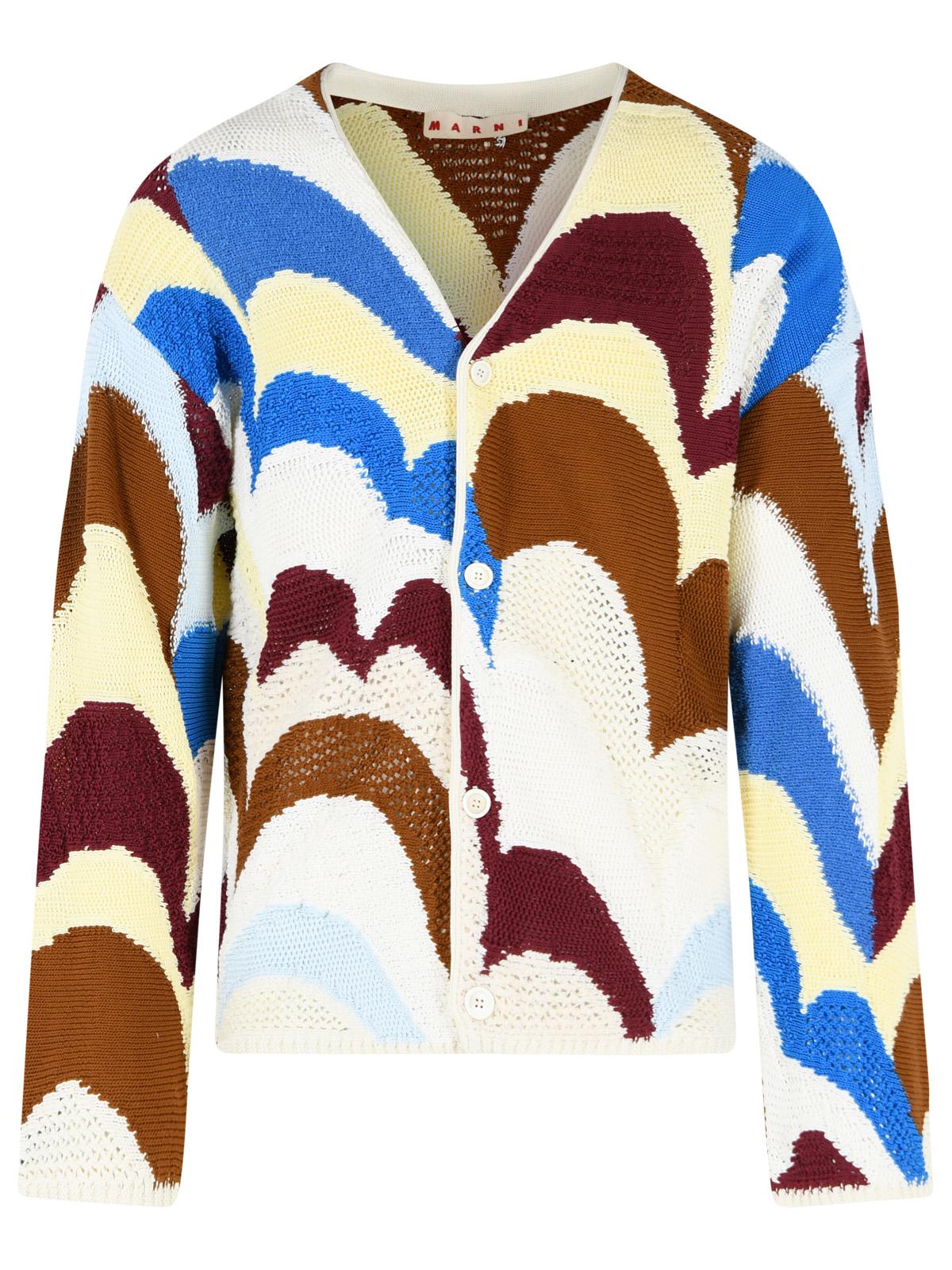 Marni Multicolor Cotton Cardigan Men MARNI