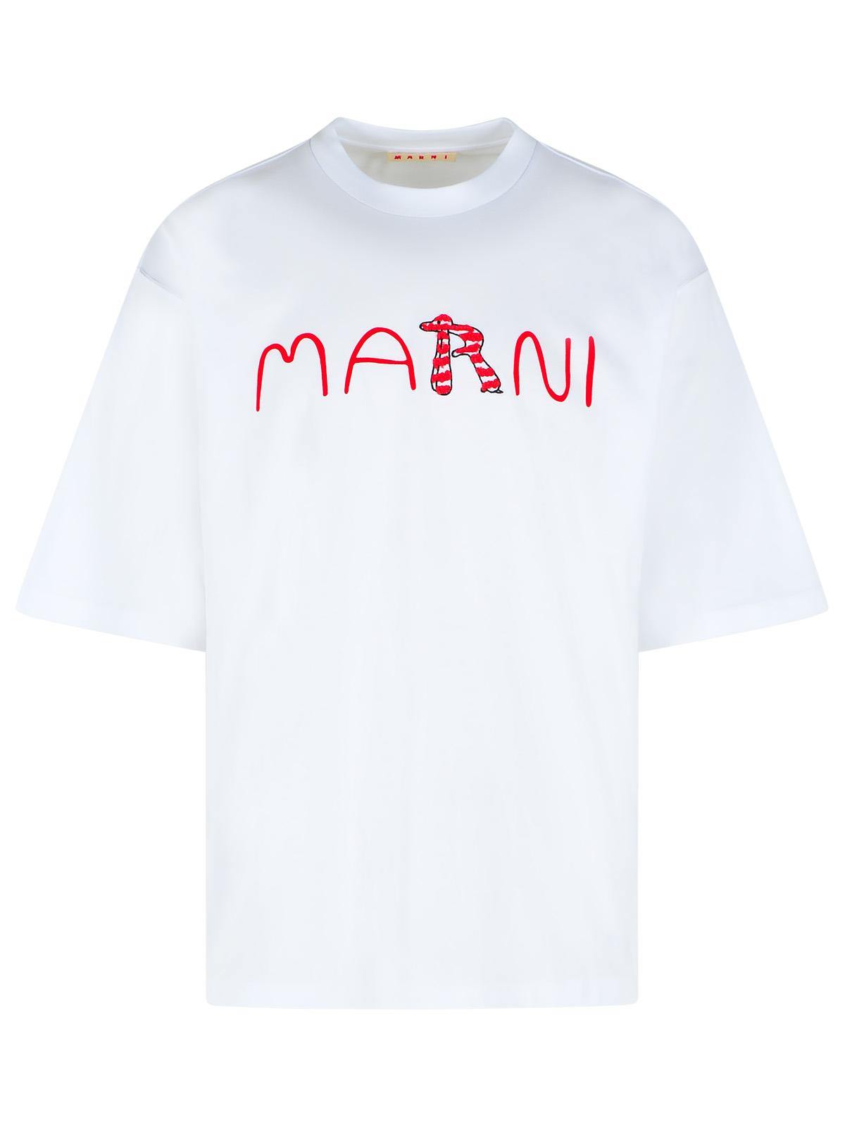 Marni White Cotton T-Shirt Men MARNI