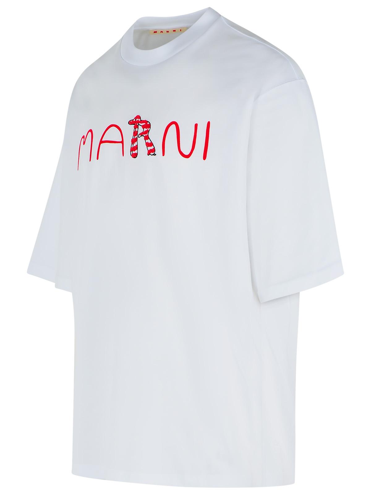 Marni White Cotton T-Shirt Men MARNI