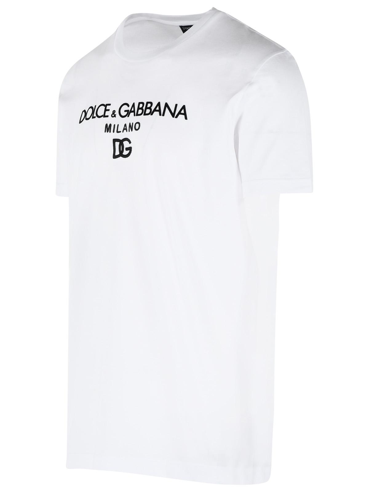 Dolce & Gabbana White Cotton T-Shirt Men DOLCE & GABBANA