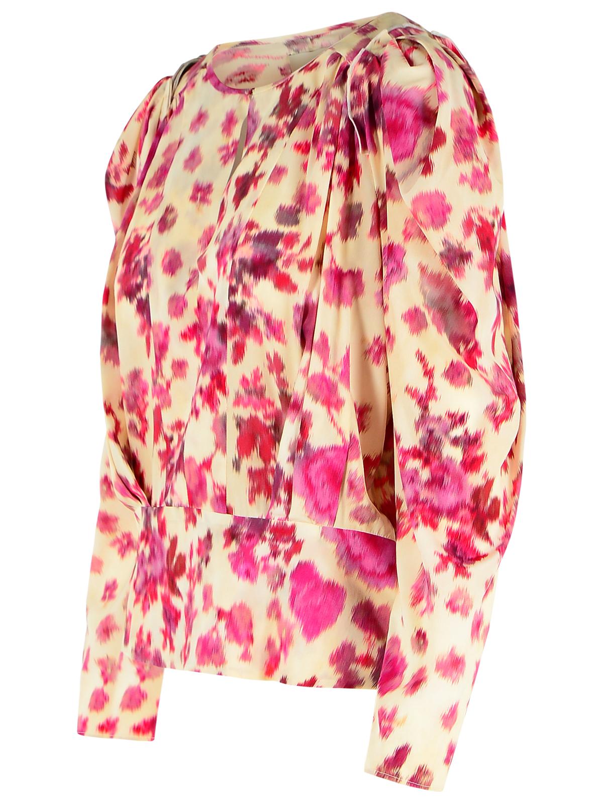 Isabel Marant 'Zarga' Pink Stretch Silk Blouse Women ISABEL MARANT