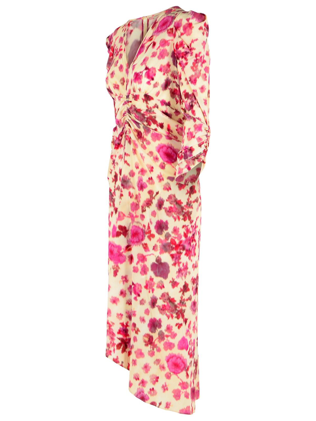 Isabel Marant 'Albini' Long Pink Stretch Silk Dress Women ISABEL MARANT