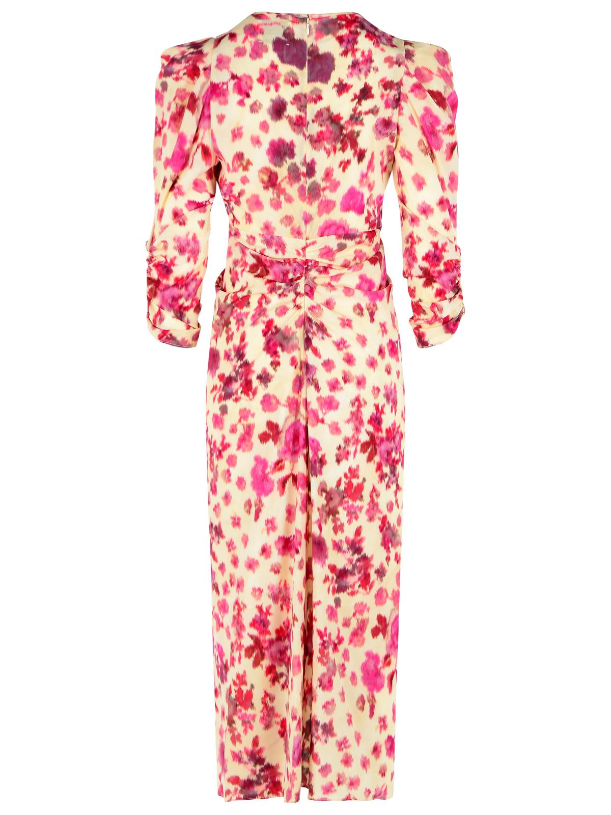 Isabel Marant 'Albini' Long Pink Stretch Silk Dress Women ISABEL MARANT