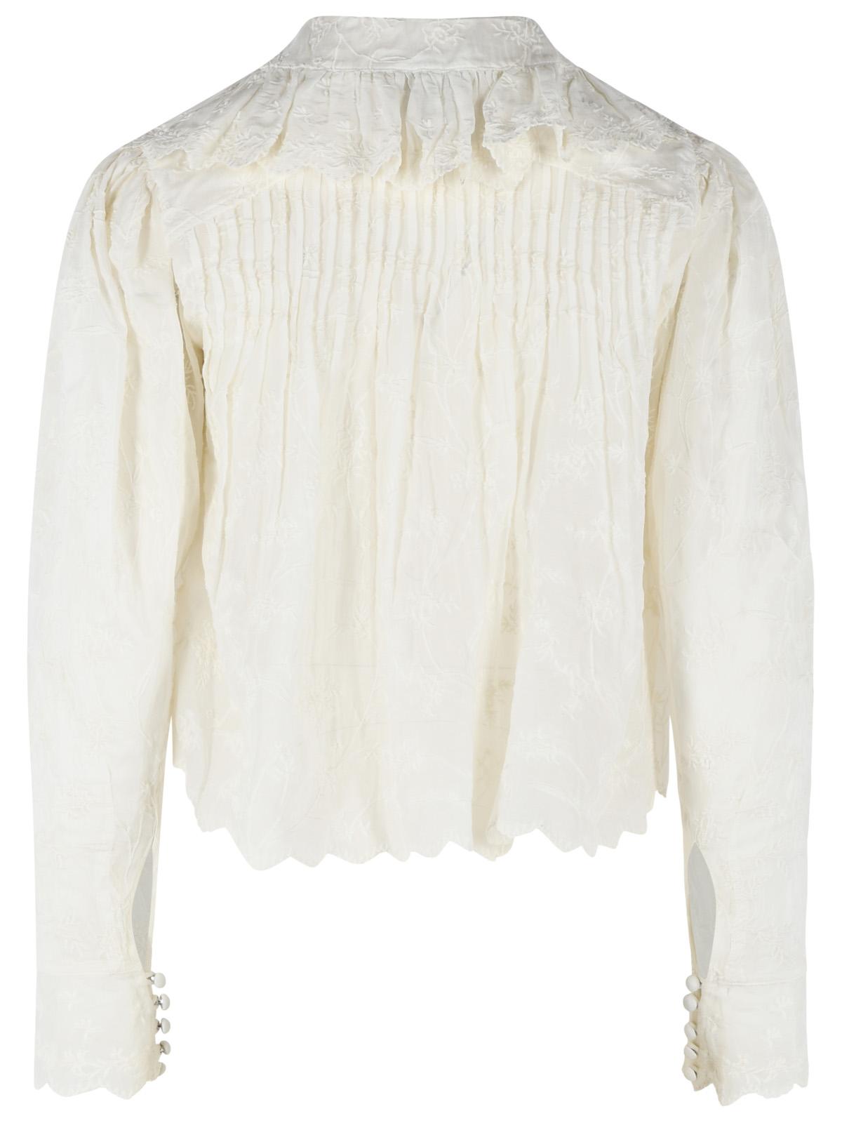 Isabel Marant 'Zelly' White Cotton And Silk Blouse Women ISABEL MARANT