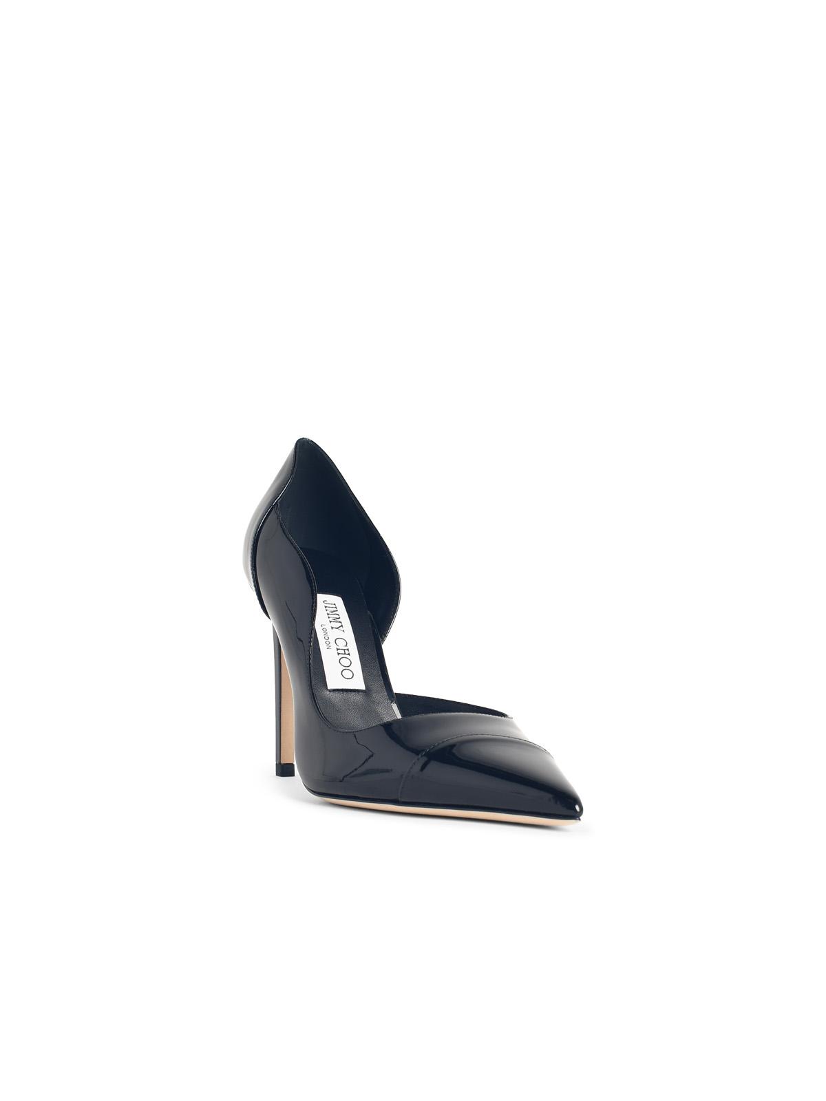 Jimmy Choo 'Brigitte 100' Black Patent Leather Pumps Women JIMMY CHOO