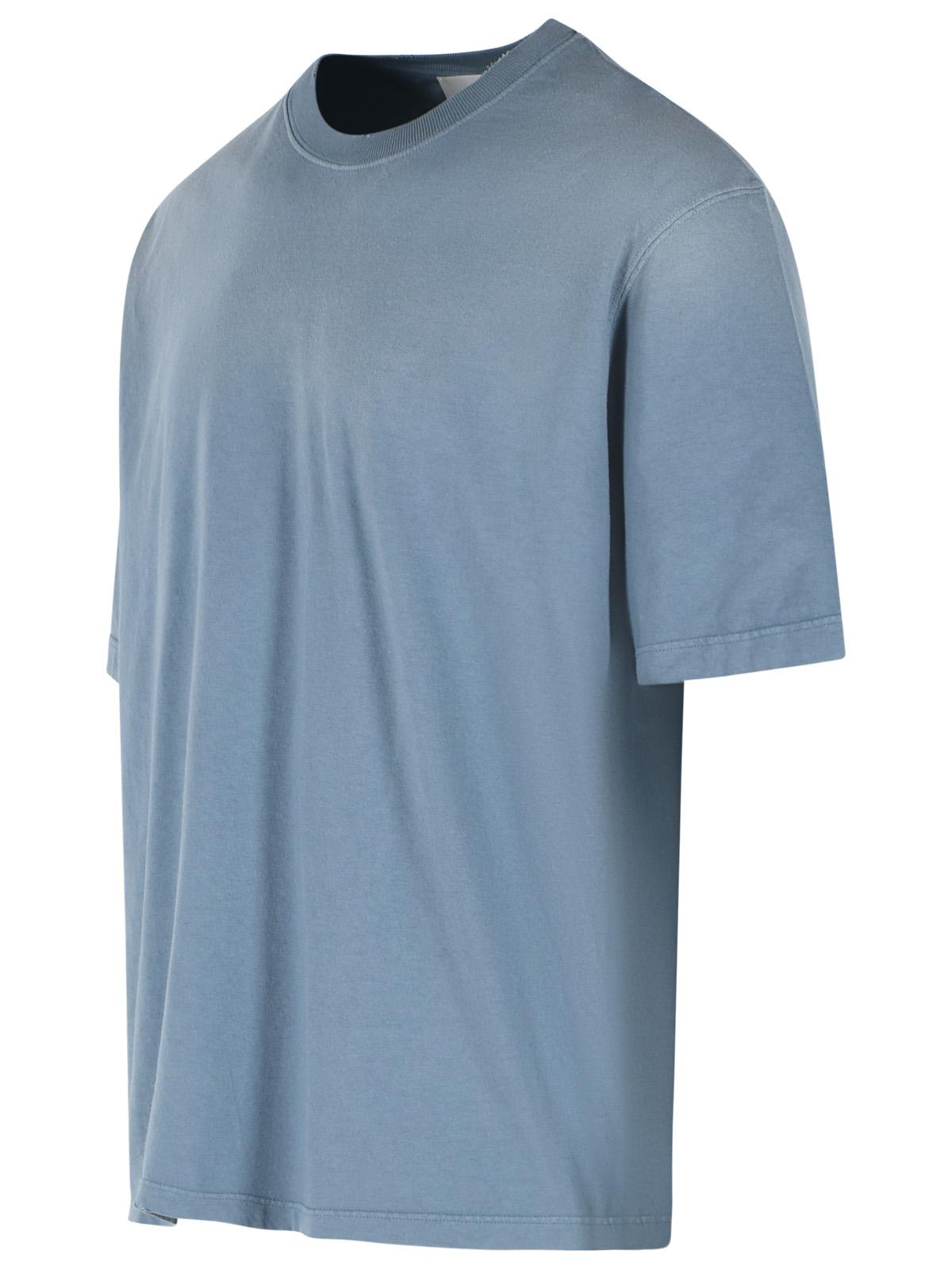 Golden Goose Uisex Windard Blue Cotton T-Shirt Men GOLDEN GOOSE