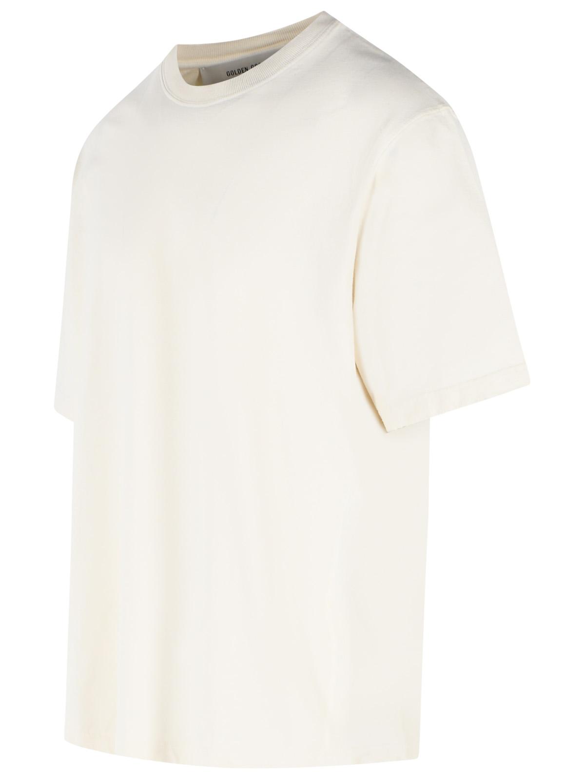Golden Goose Uisex Vintage White Cotton T-Shirt Women GOLDEN GOOSE