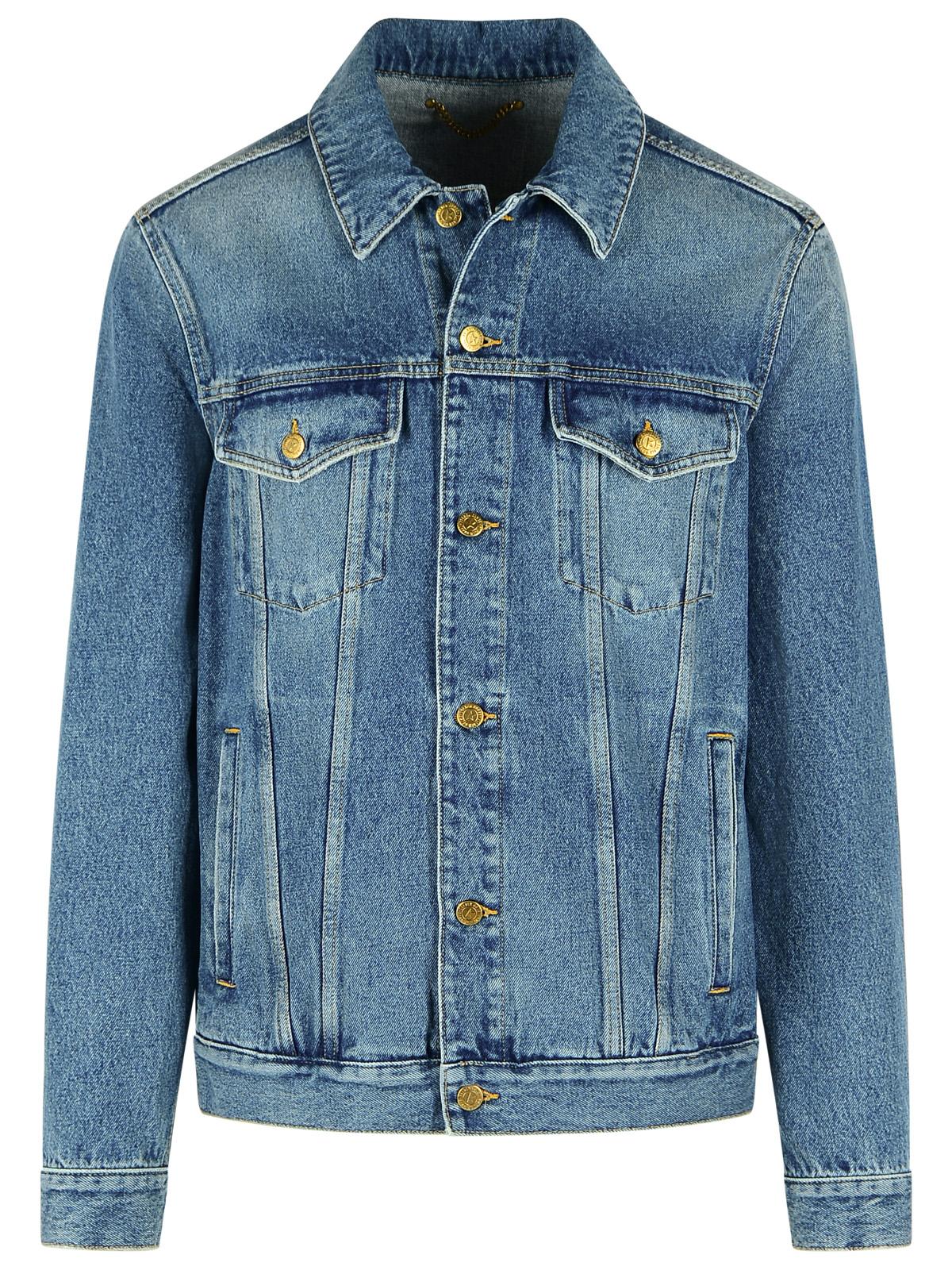 Golden Goose Blue Cotton Denim Jacket Men GOLDEN GOOSE