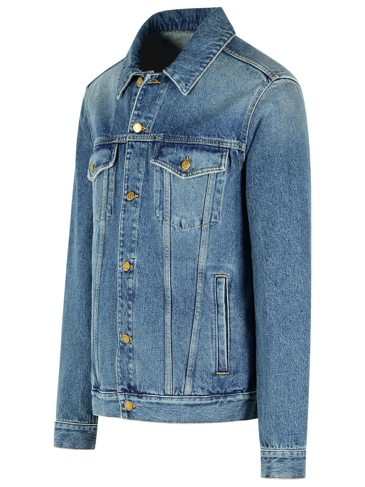 Golden Goose Blue Cotton Denim Jacket Men GOLDEN GOOSE