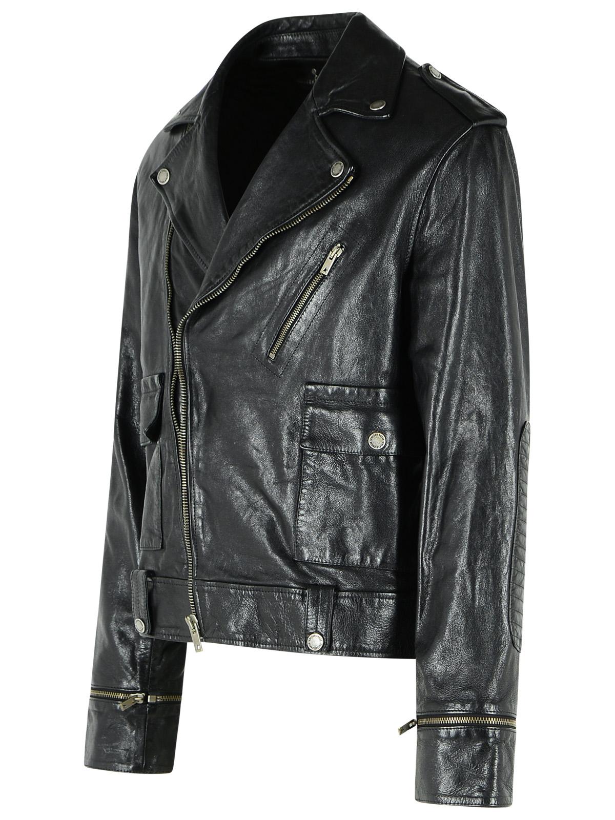 Golden Goose Black Leather Jacket Men GOLDEN GOOSE