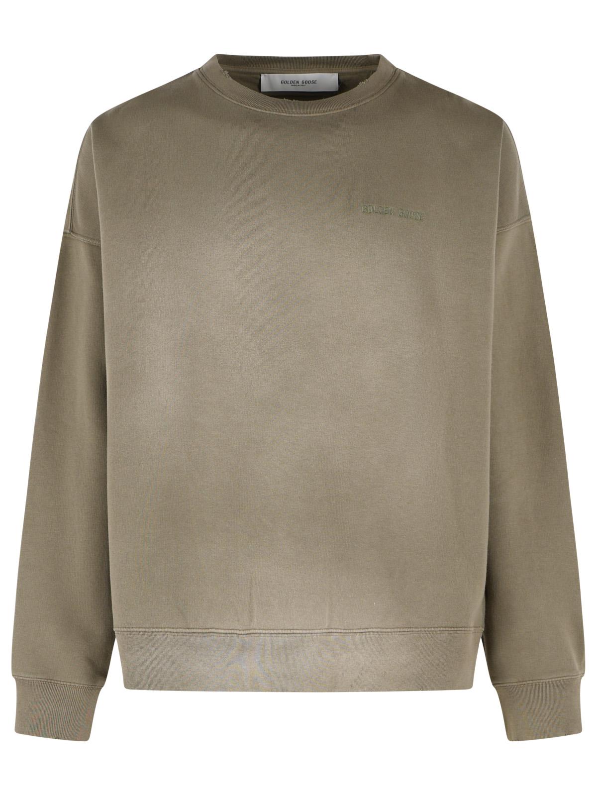 Golden Goose Unisex 'Martin' Beige Cotton Sweatshirt Men GOLDEN GOOSE