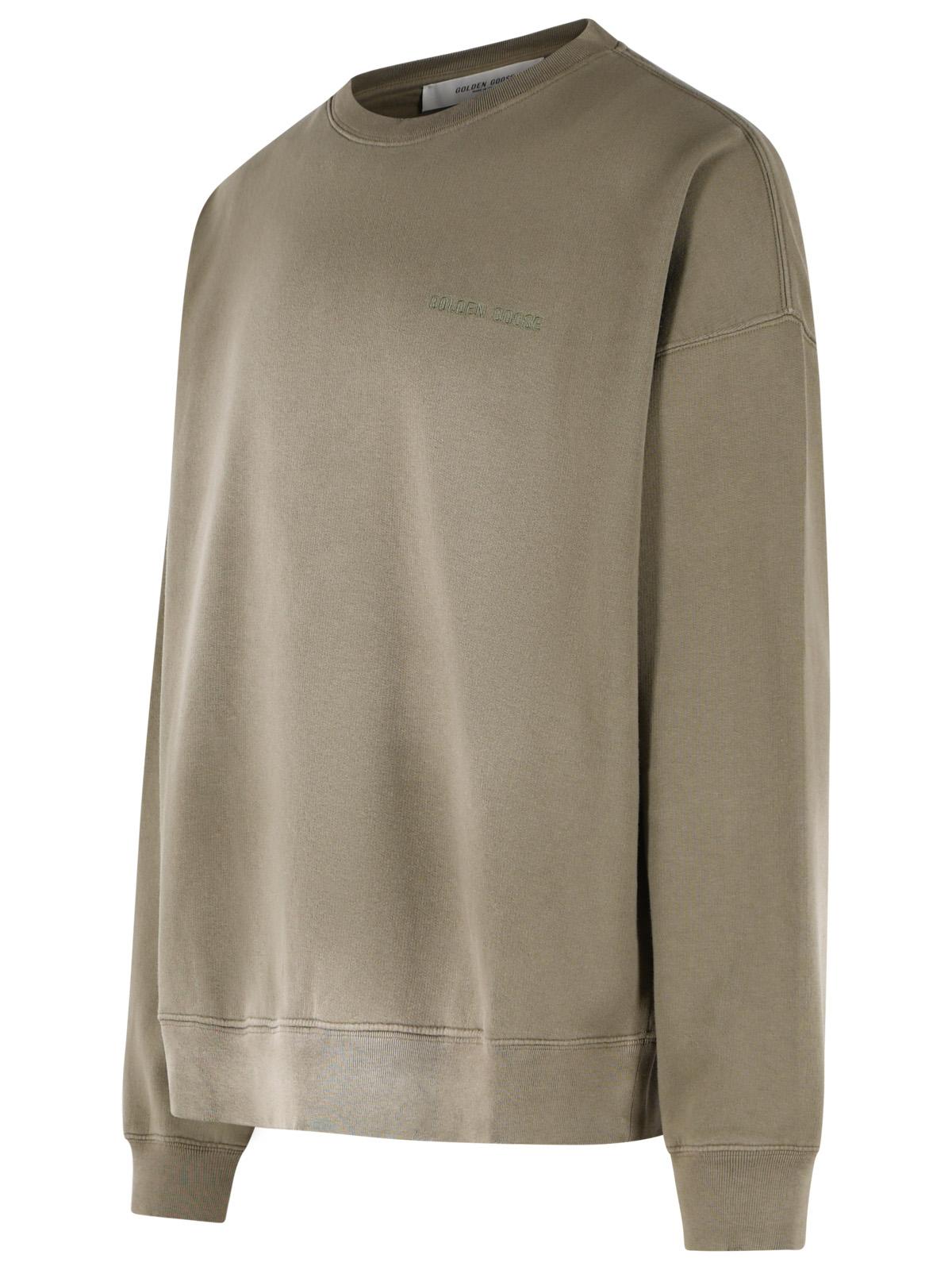 Golden Goose Unisex 'Martin' Beige Cotton Sweatshirt Men GOLDEN GOOSE