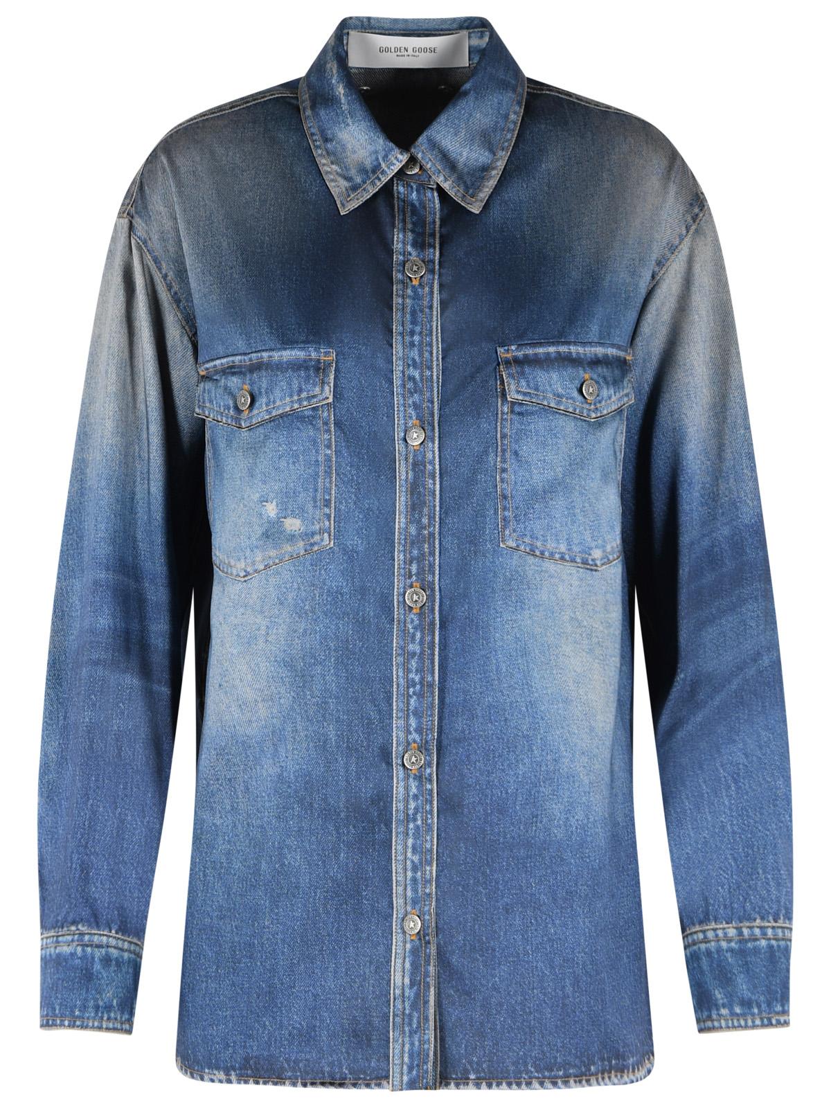Golden Goose 'Patty' Blue Polyester Shirt Women GOLDEN GOOSE