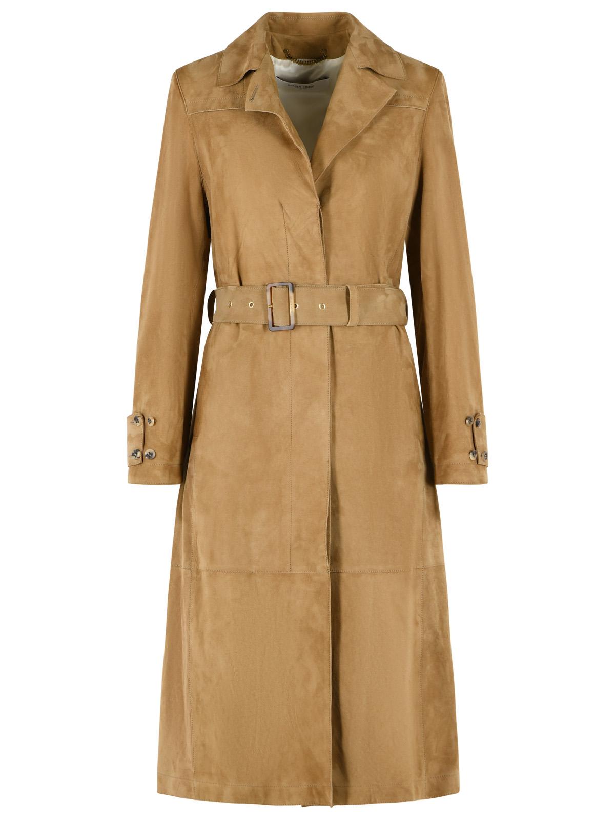 Golden Goose 'Peggy' Trech In Beige Suede Women GOLDEN GOOSE