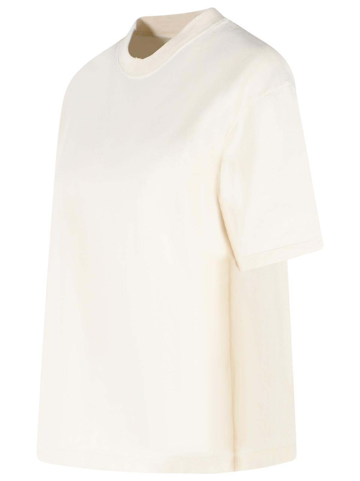 Golden Goose Ivory Cotton T-Shirt Women GOLDEN GOOSE