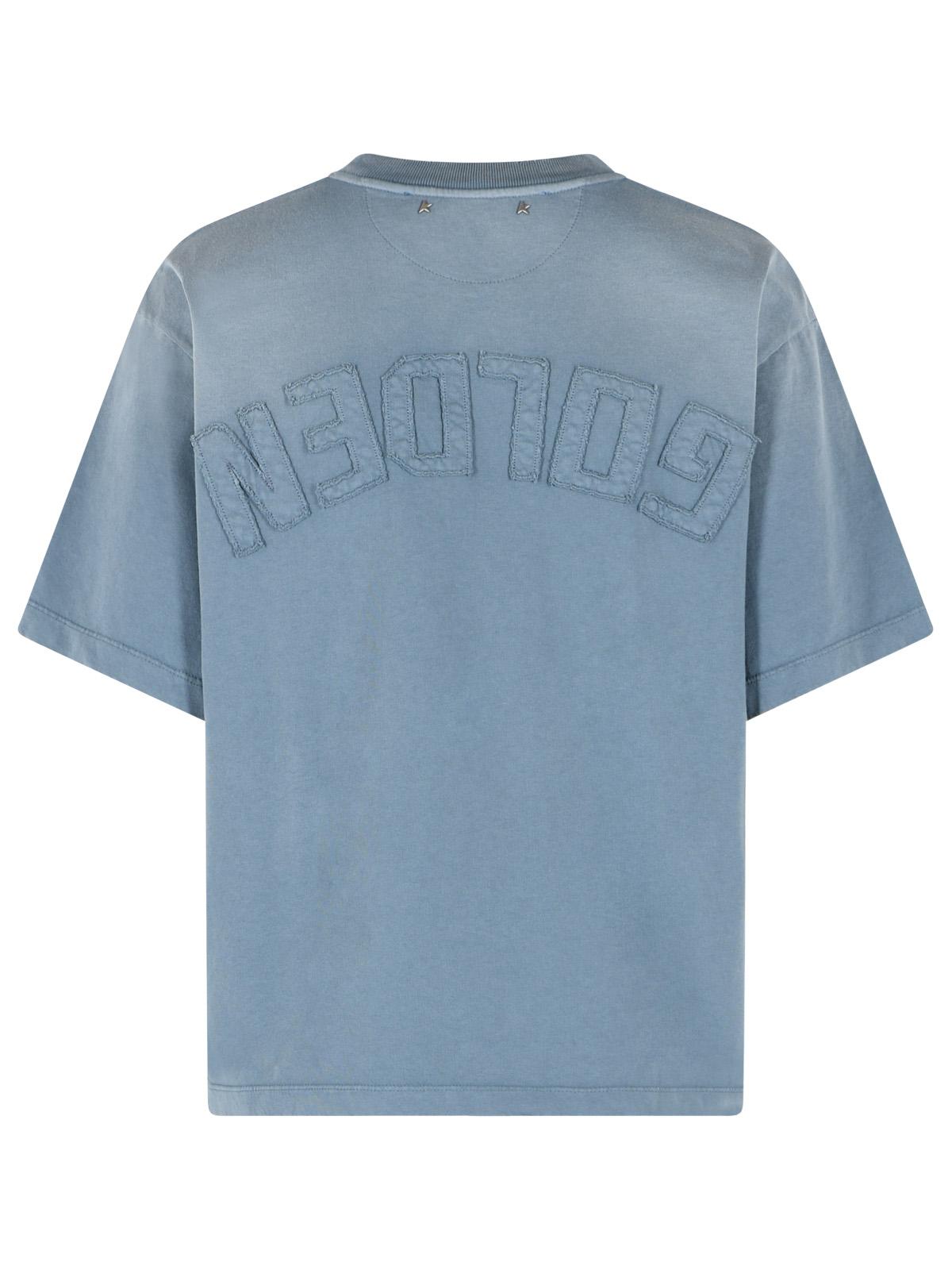 Golden Goose Blue Cotton T-Shirt Women GOLDEN GOOSE