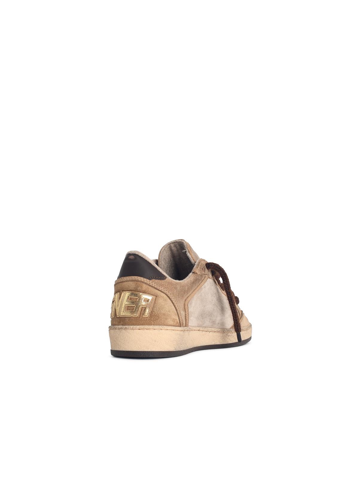 Golden Goose 'Ball Star' Beige And Brown Suede Sneakers Women GOLDEN GOOSE
