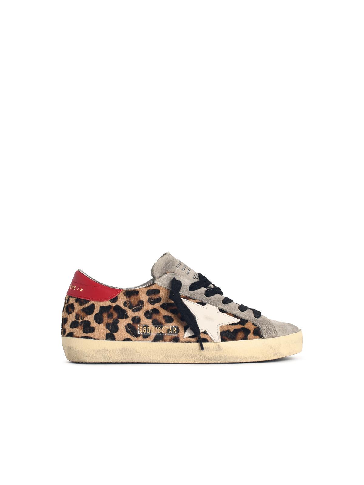 Golden Goose 'Super-Star' Leopard Pony Leather Sneakers Women GOLDEN GOOSE