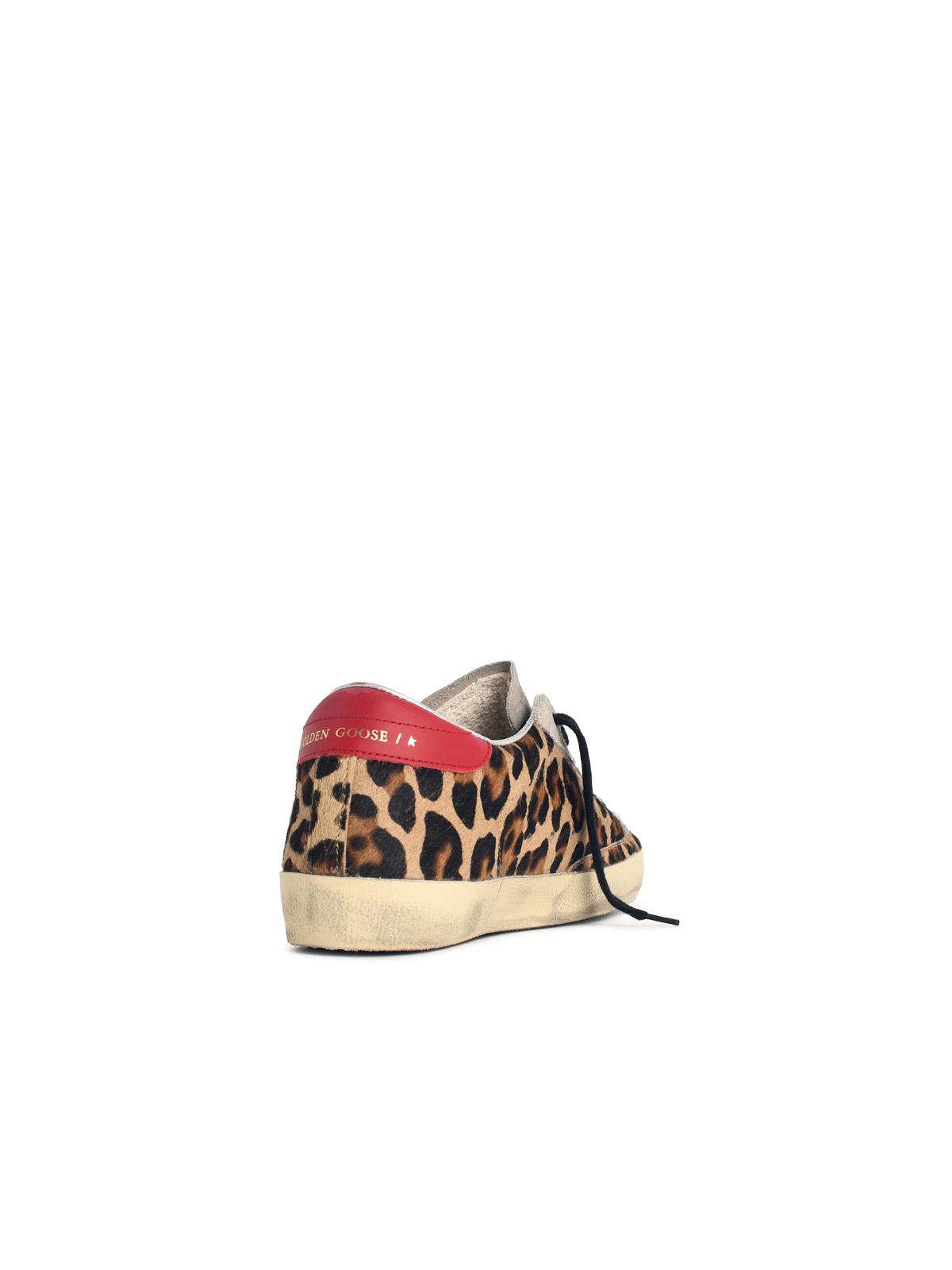 Golden Goose 'Super-Star' Leopard Pony Leather Sneakers Women GOLDEN GOOSE