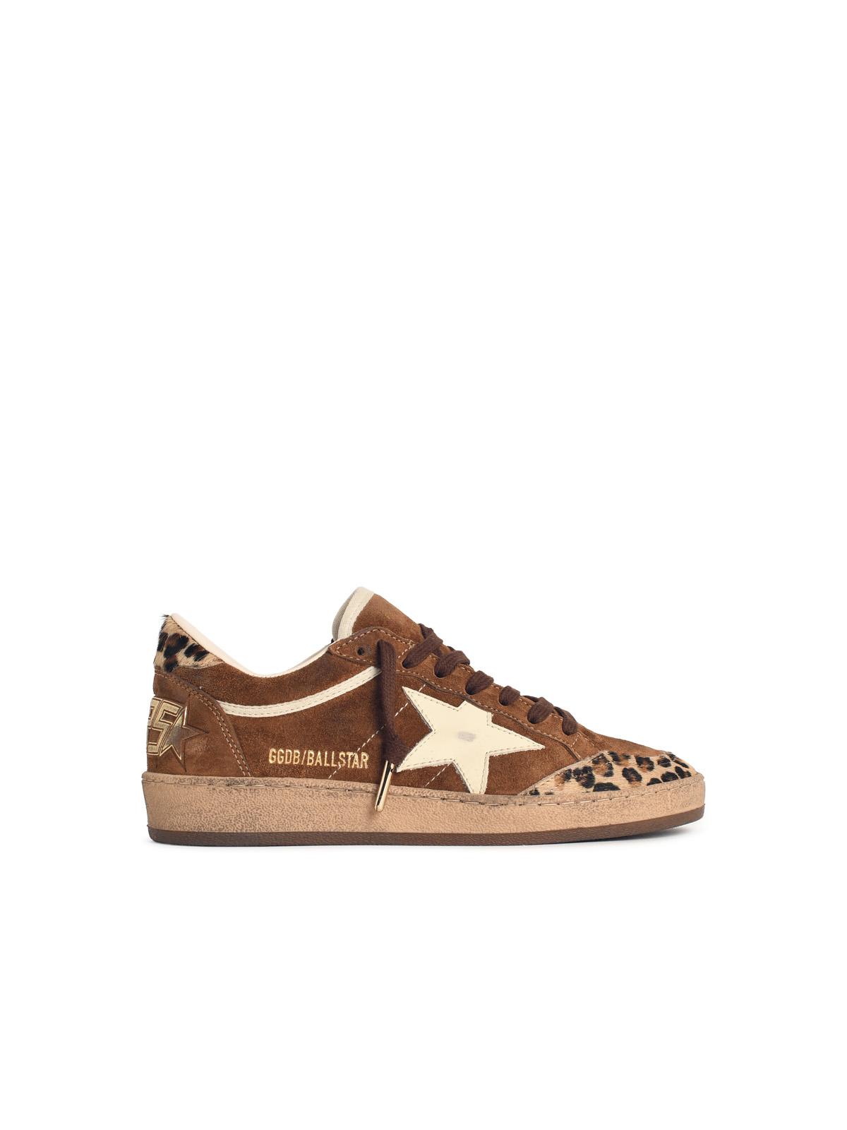 Golden Goose 'Ball Star' Brown Suede Sneakers Women GOLDEN GOOSE