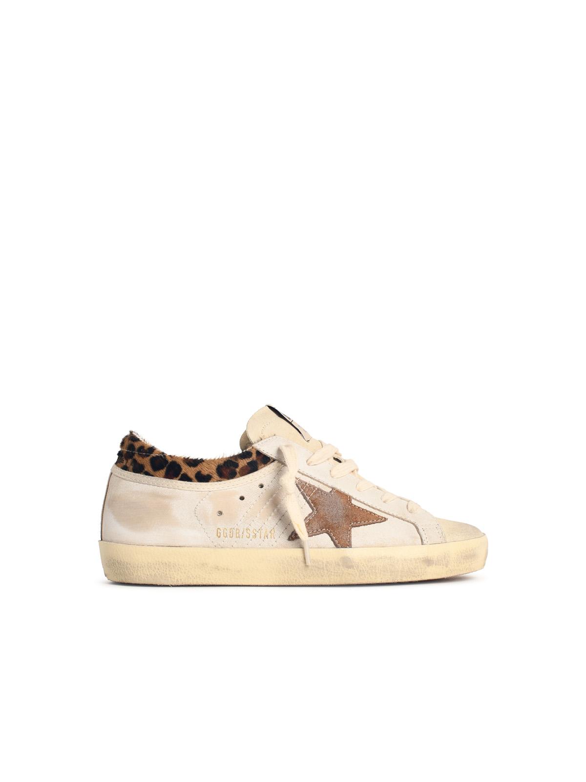Golden Goose 'Super-Star' White And Beige Leather Sneakers Women GOLDEN GOOSE