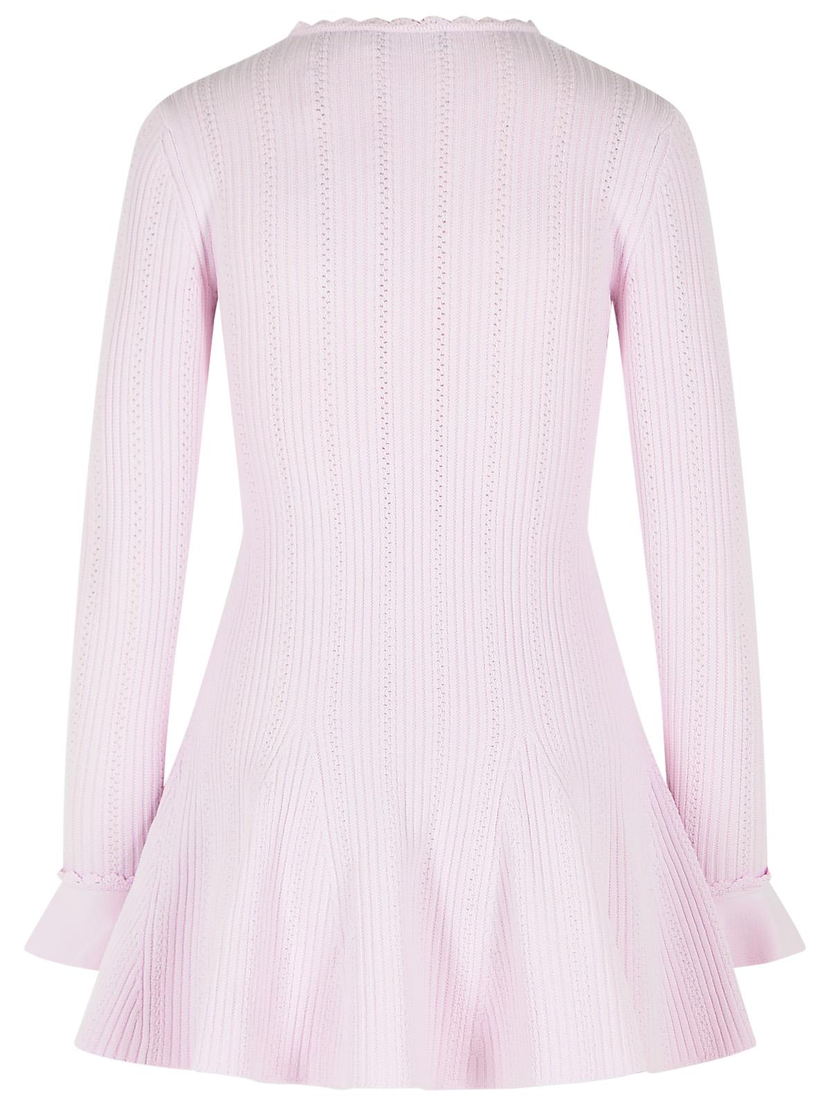 Self Portrait Pink Viscose Blend Mini Dress Women SELF-PORTRAIT